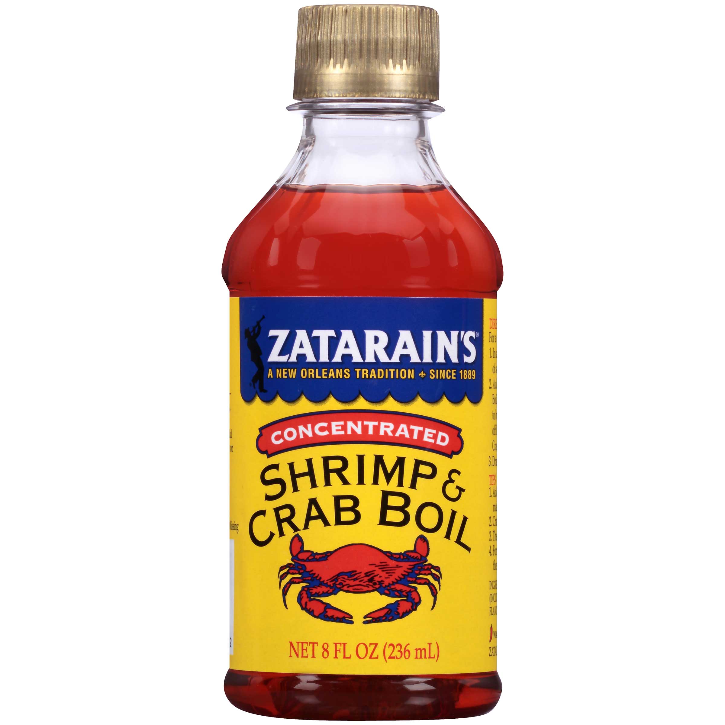 Zatarain's Concentrated Liquid Sea Crab And Shrimp Boil, 8 Ounce -- 12 Per Case