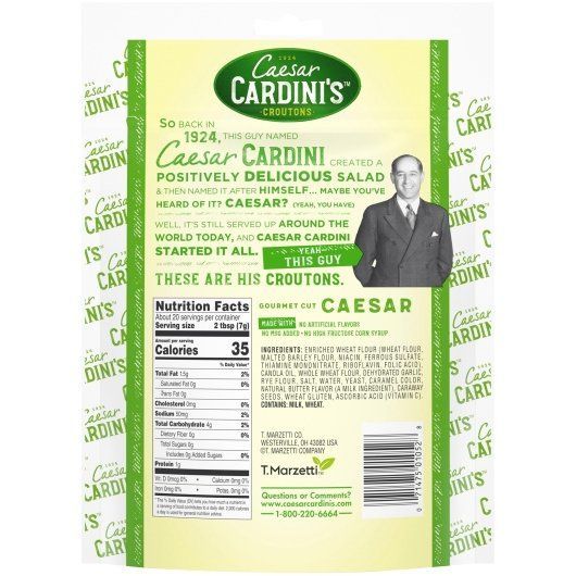 Cardini's Caesar Croutons, 5 Ounce -- 12 Per Case