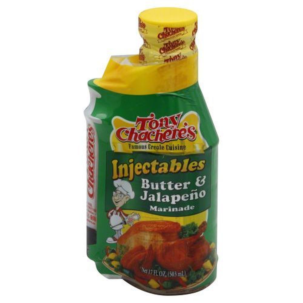 Tony Chacheres Creole Butter and Jalapeno Injectable Marinade, 17 Ounce ...