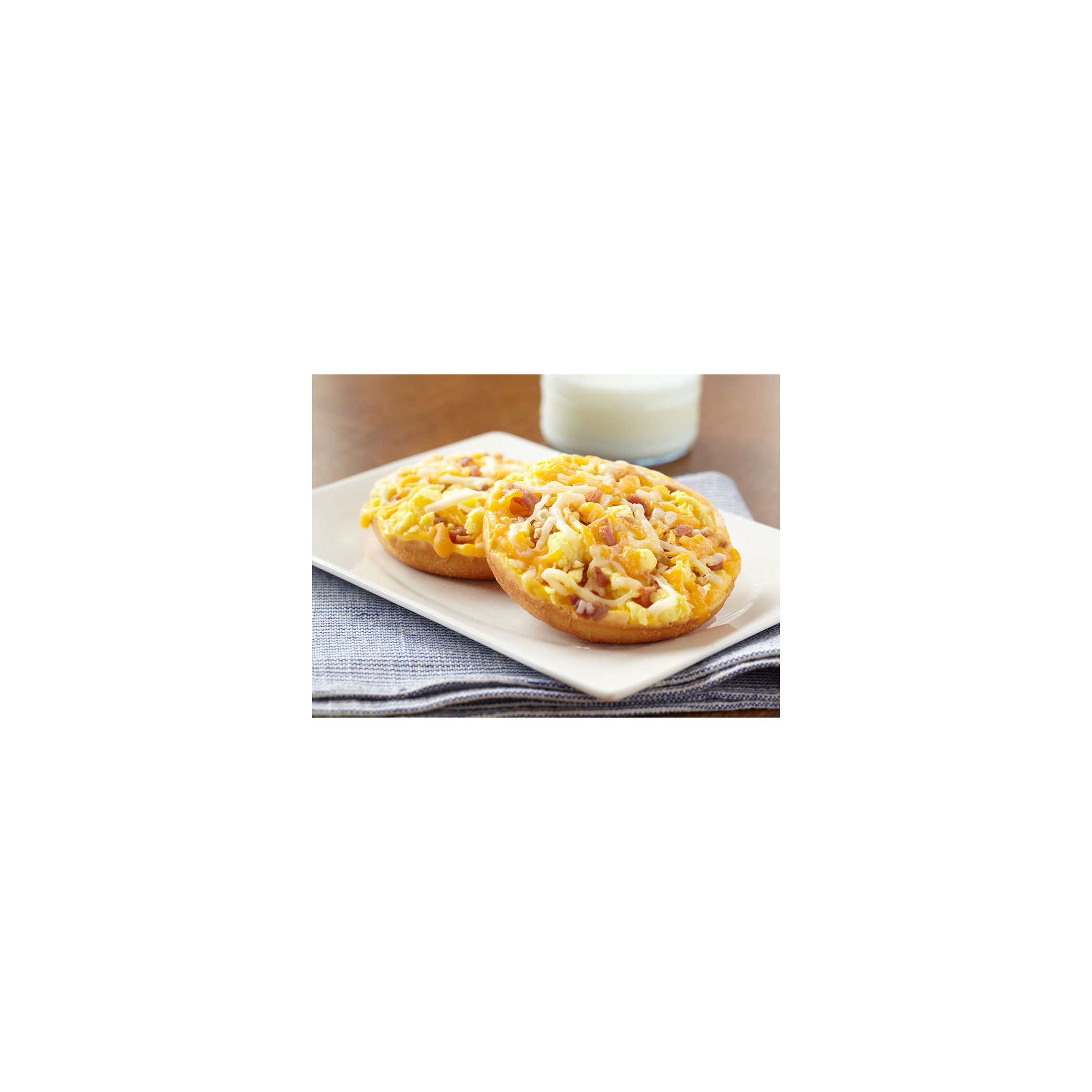 Better Baked Foods Egg Cheese and Bacon Bagel -- 48 per case.