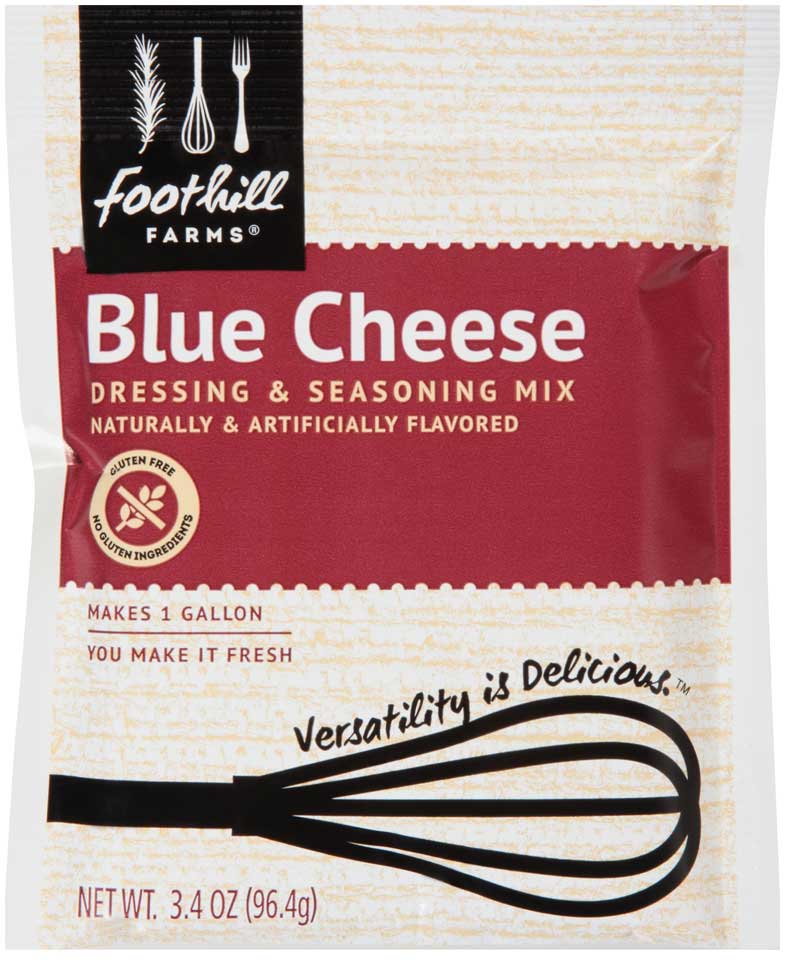 Foothill Farms Blue Cheese Dressing Mix, 3.4 Ounce -- 18 Per Case
