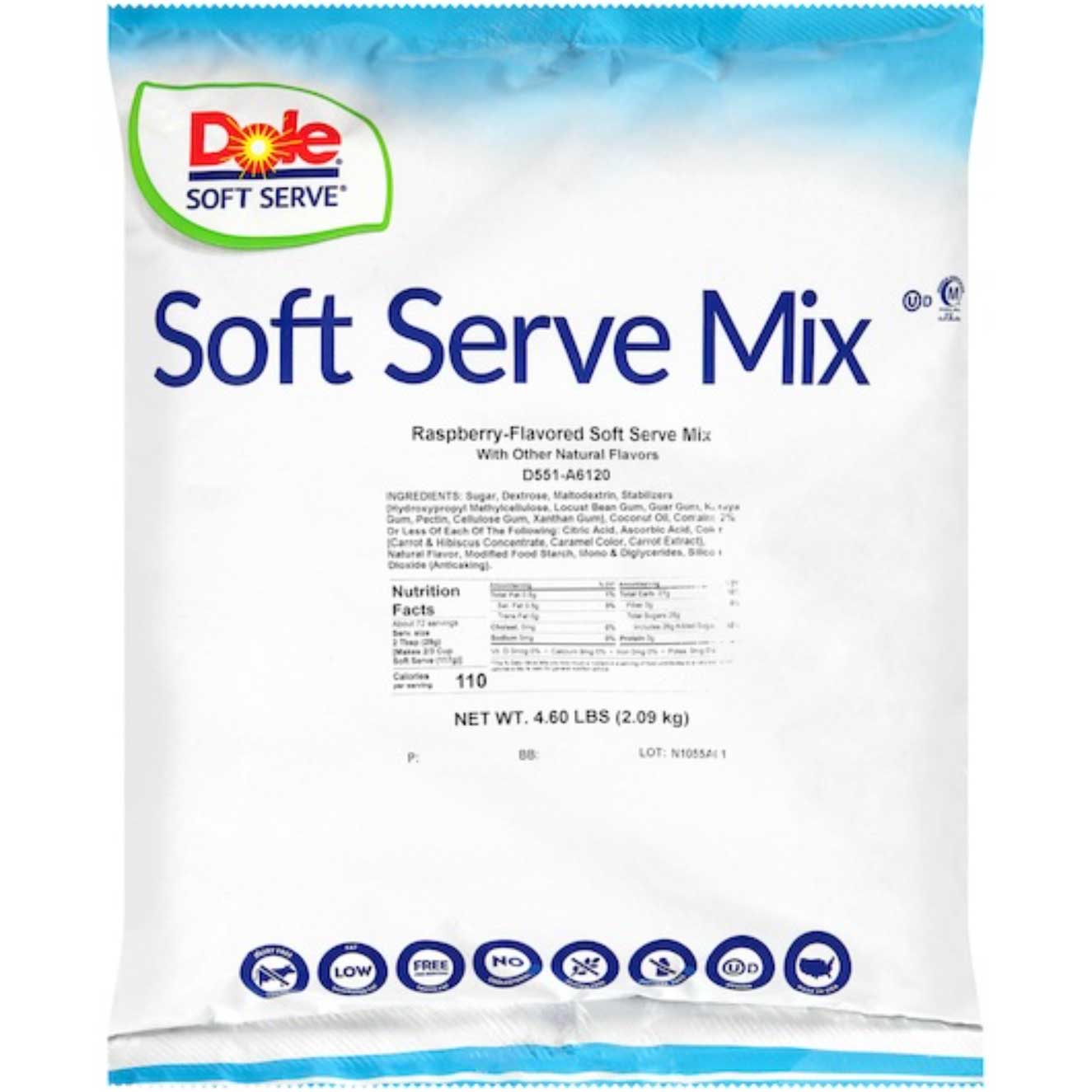 Dole Raspberry Soft Serve Mix Case | FoodServiceDirect