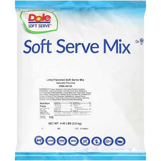 Dole Lime Soft Serve Mix, 4.4 Pound -- 1 Each