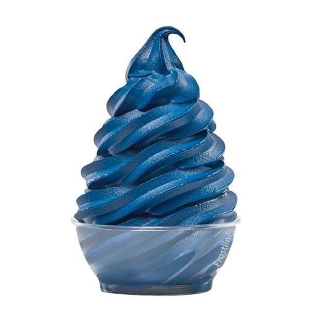 Frostline Shelf Stable Blue Vanilla Soft Serve Mix, 6 Pound 6 per case