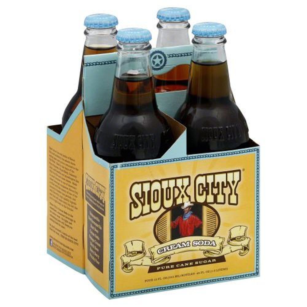 Sioux City Cream Soda, 48 Fluid Ounce -- 6 Per Case
