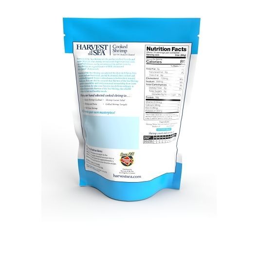 Harvest Of The Sea 16-20 Count Cooked Peeled Deveined Tail On White Shrimp, 2 Pound -- 5 per case