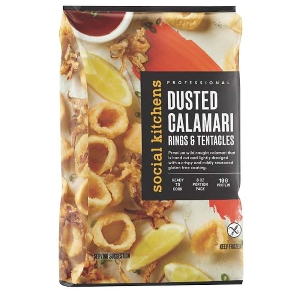 Social Kitchens Raw Ring And Tentacle Dusted Calamari, 2 Pound -- 6 Per Case