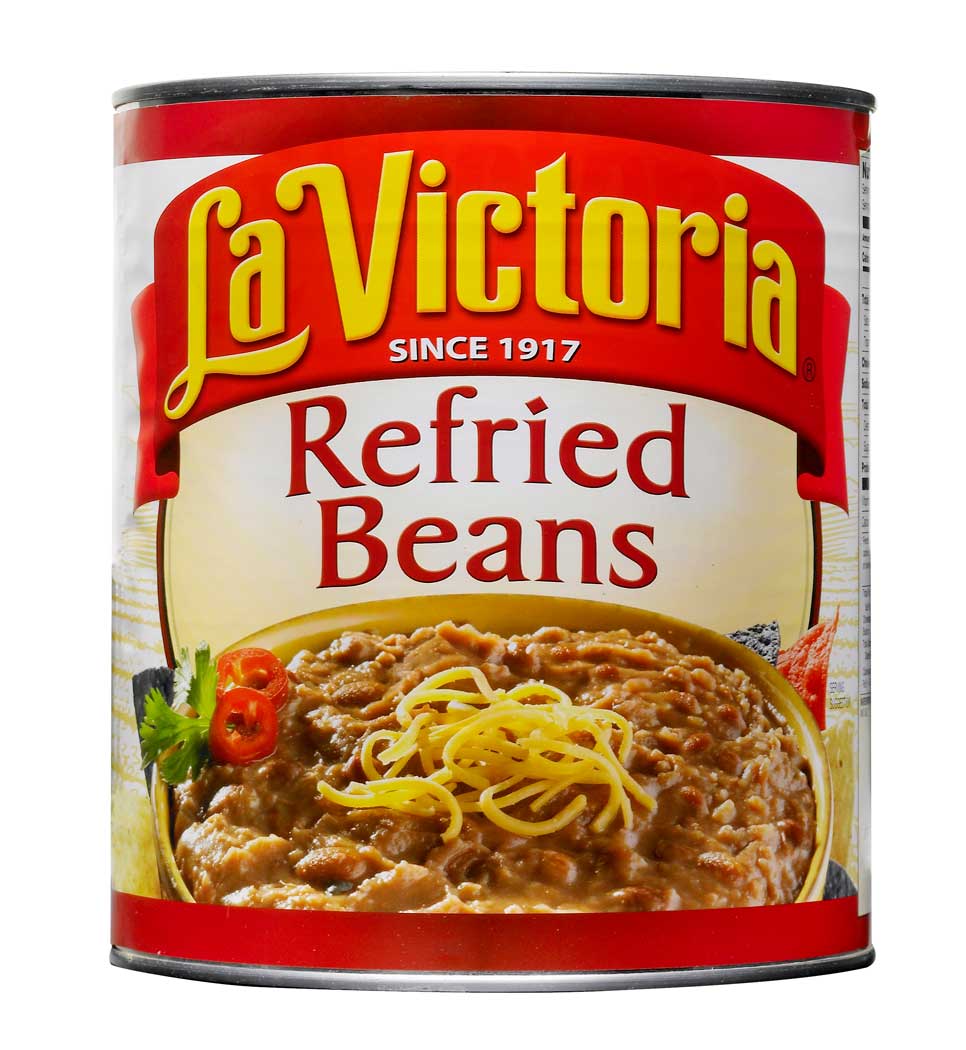 La Victoria Refried Bean, No. 10 Can -- 6 Per Case