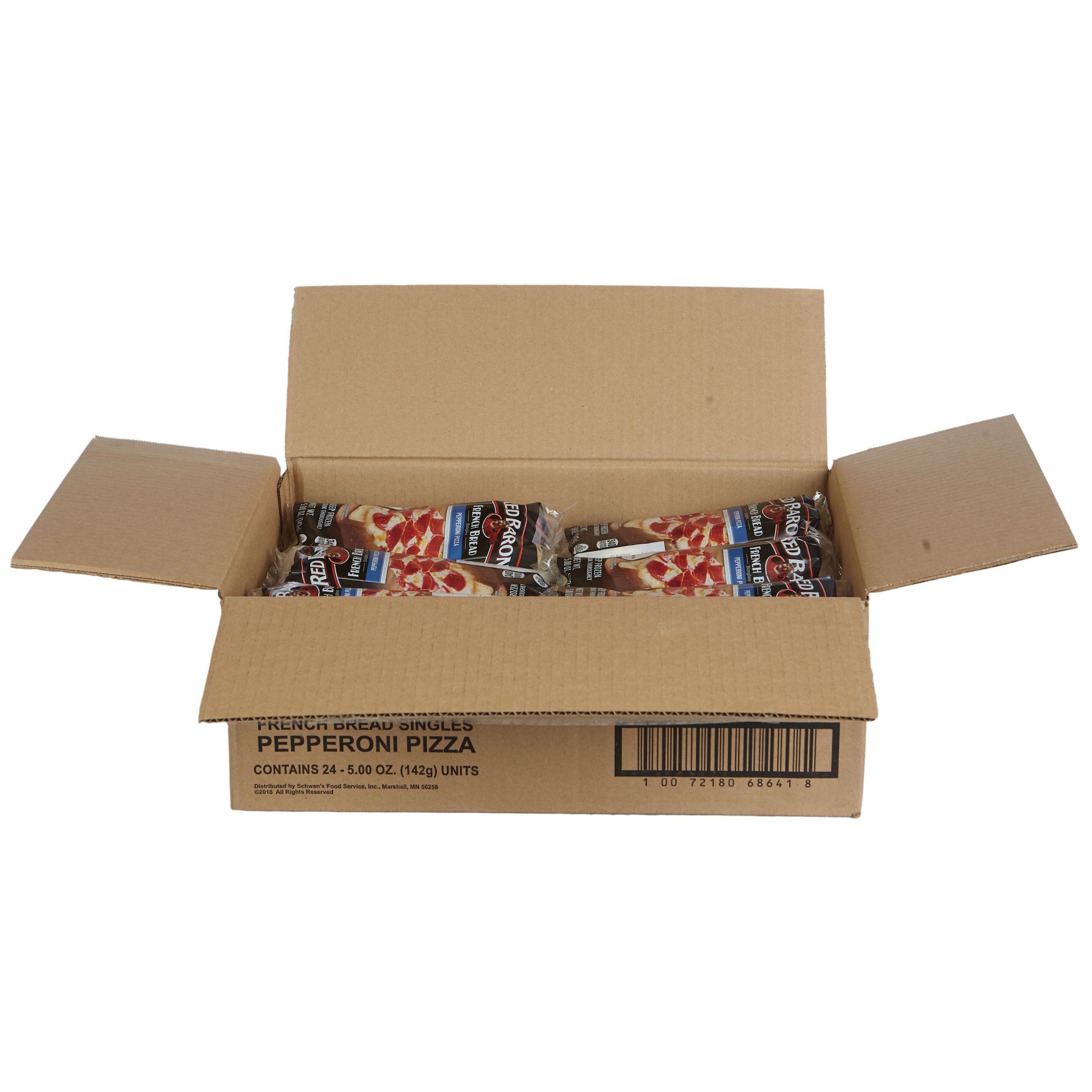 Red Baron Singles French Bread Pepperoni Pizza, 5 Ounce -- 24 Per Case