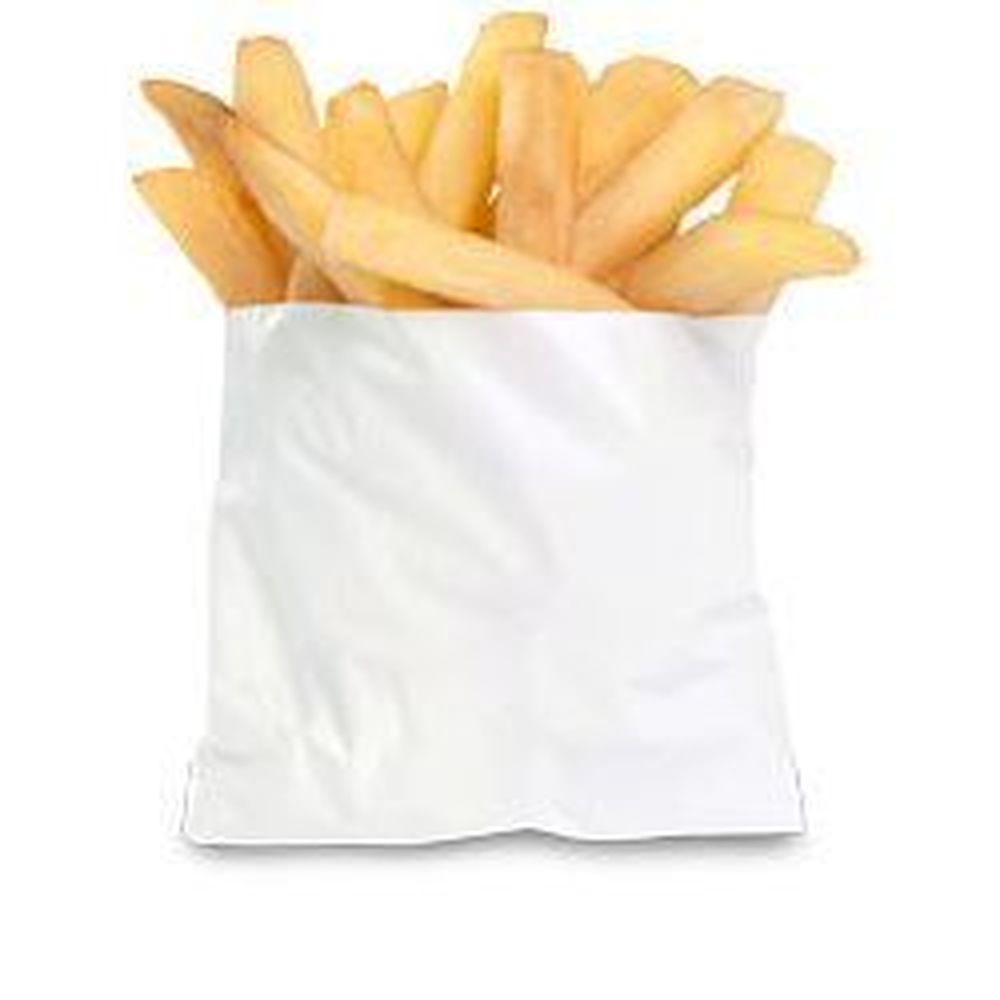 Bagcraft PB6 White Grease Resistant Fry Bag, 4.5 x 4.5 inch -- 2000 per ...