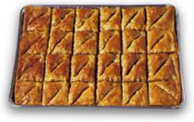 Athens Foods Walnut Triangle Baklava -- 48 Per Case