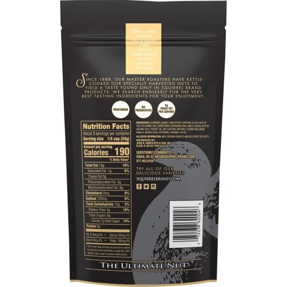 Squirrel Creme Brulee Almond, 3.5 Ounce -- 6 Per Case