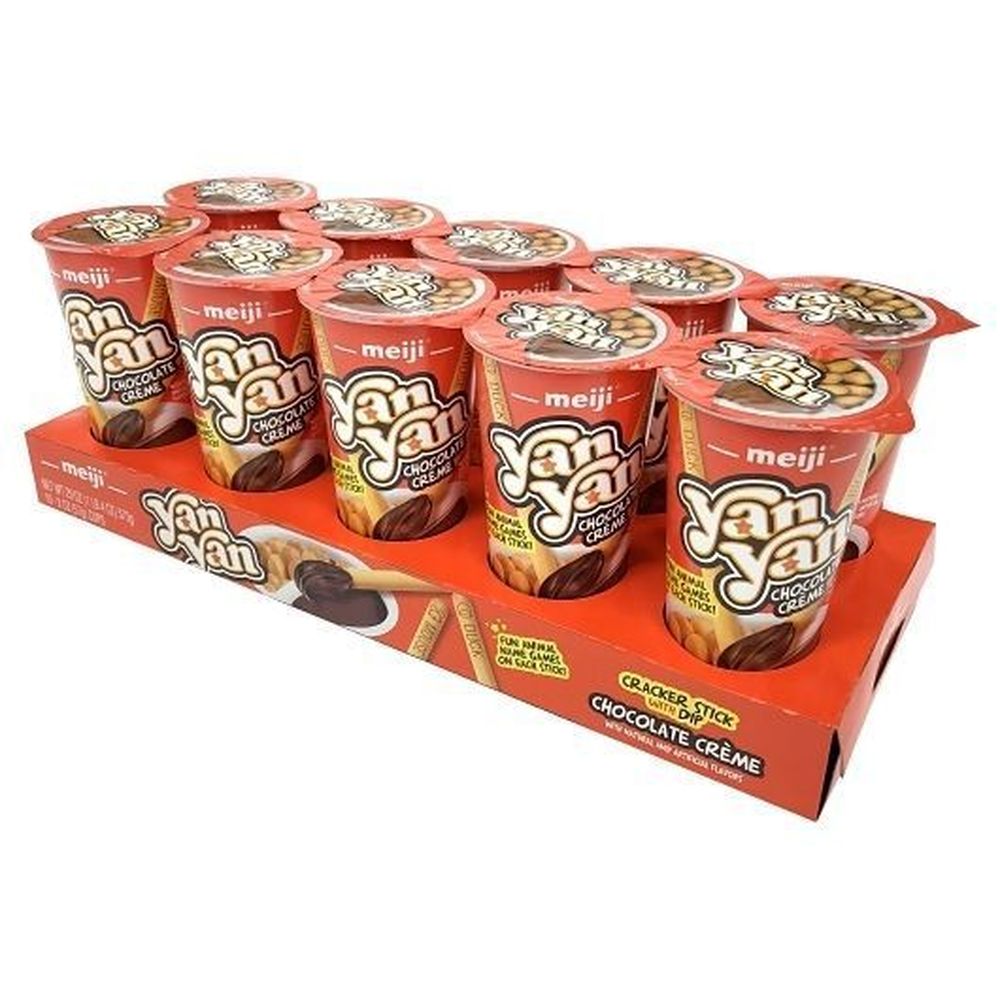 Yan Yan Chocolate Cracker Stick With Dip, 2 Ounce -- 80 Per Case