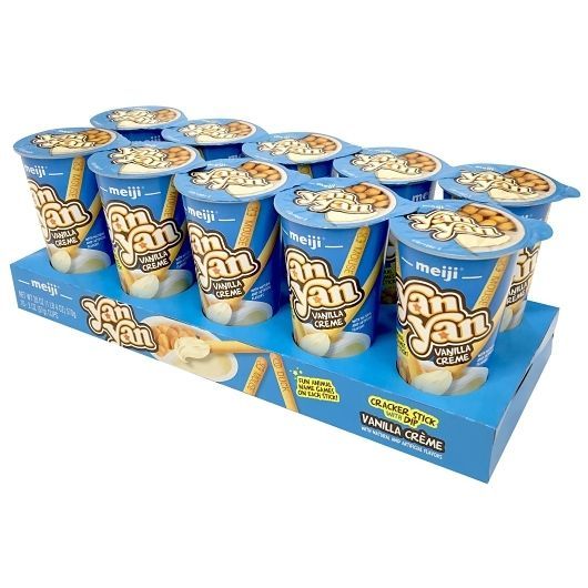 Yan Yan Vanilla Creme Cracker With Dip, 2 Ounce -- 80 Per Case