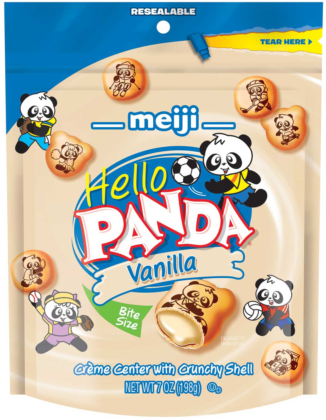 Hello Panda Vanilla Creme Filled Cookie - Display, 7 Ounce