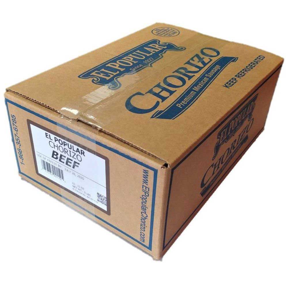 El Popular Mexican Beef Chorizo -- 12 Per Case