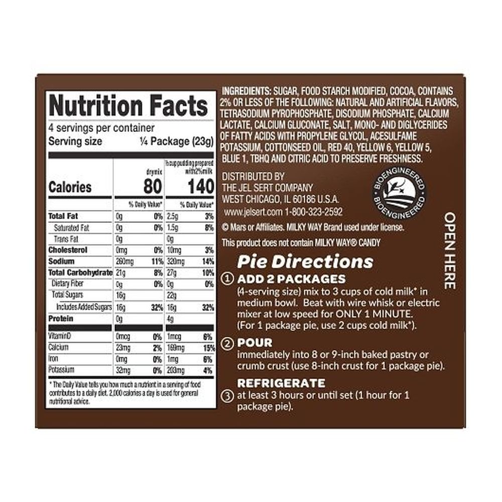 Milky Way Pudding And Pie Filling Dessert Mix, 3.25 Ounce -- 12 Per Case