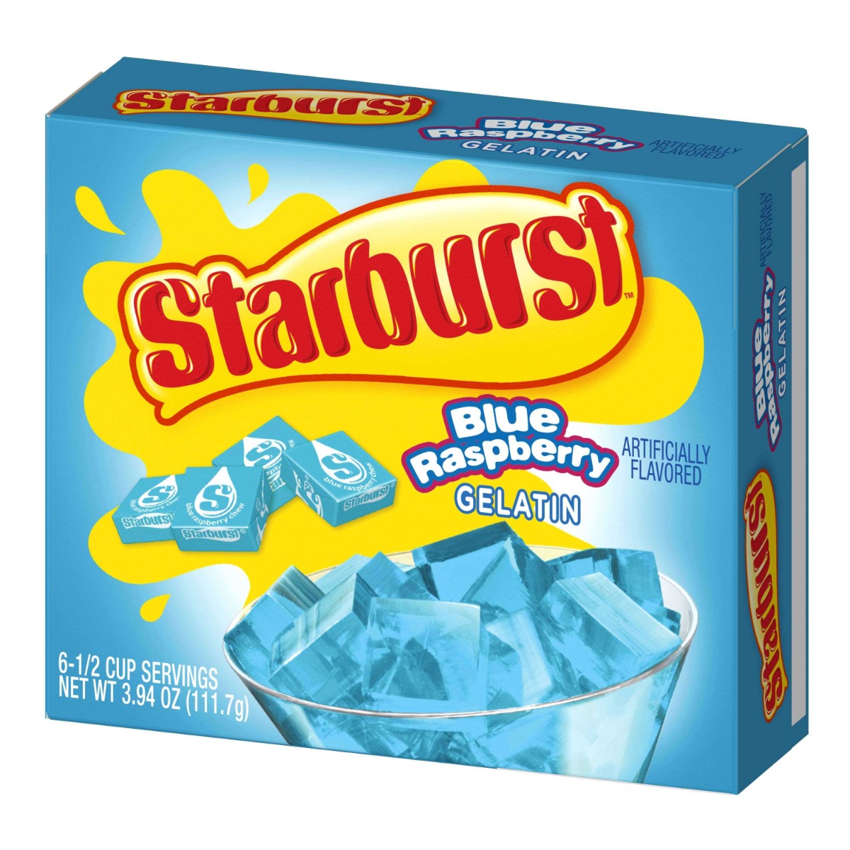 Starburst Blue Raspberry Gelatin, 3.94 Ounce -- 12 per case