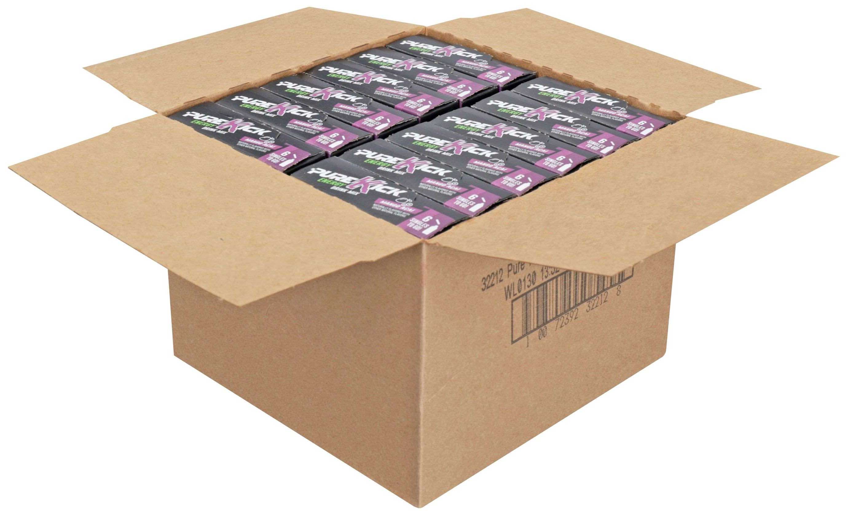 Pure Kick Mango Acai Energy Drink Mix Stick, 0.105 Ounce, 6 Count -- 12 Per Case