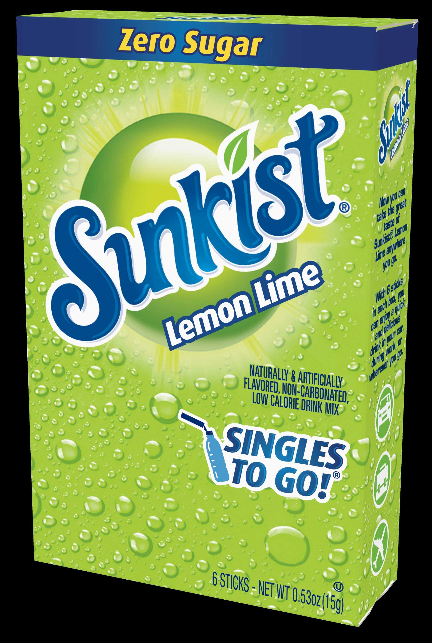 Sunkist Singles To Go Lemon Lime Drink Mix Case | FoodServiceDirect
