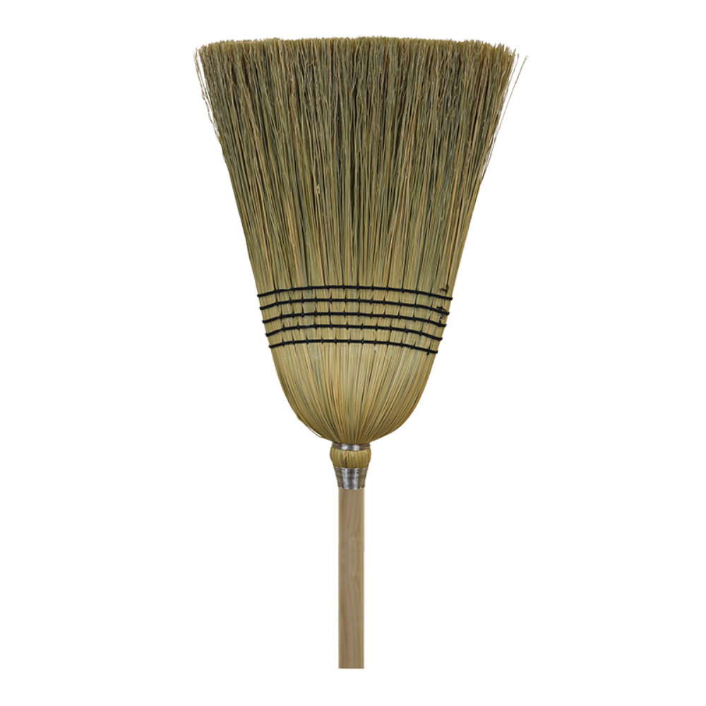 O-cedar Commercials 100 Percent Corn Janitor Broom, 56 X 12 X 13 Inch, 1 1/8 Diameter X 42 Inch Long Varnished Hardwood Handle -- 12 Per Case