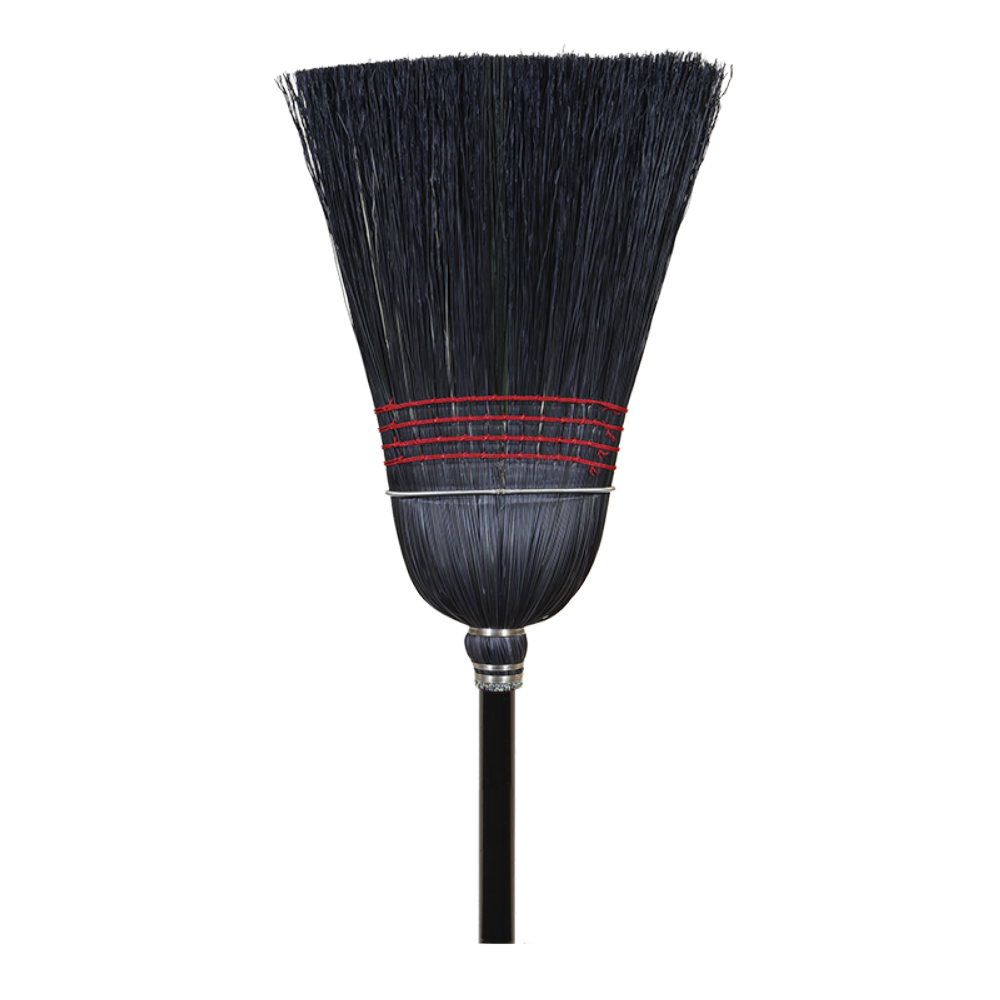 O-cedar Warehouse 100 Percent Black Corn Broom -- 6 Per Case