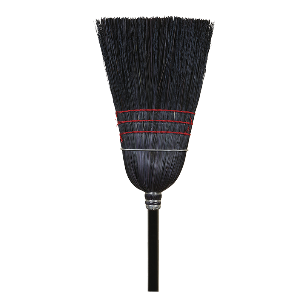 O-cedar Warehouse Black Corn Broom -- 6 Per Case
