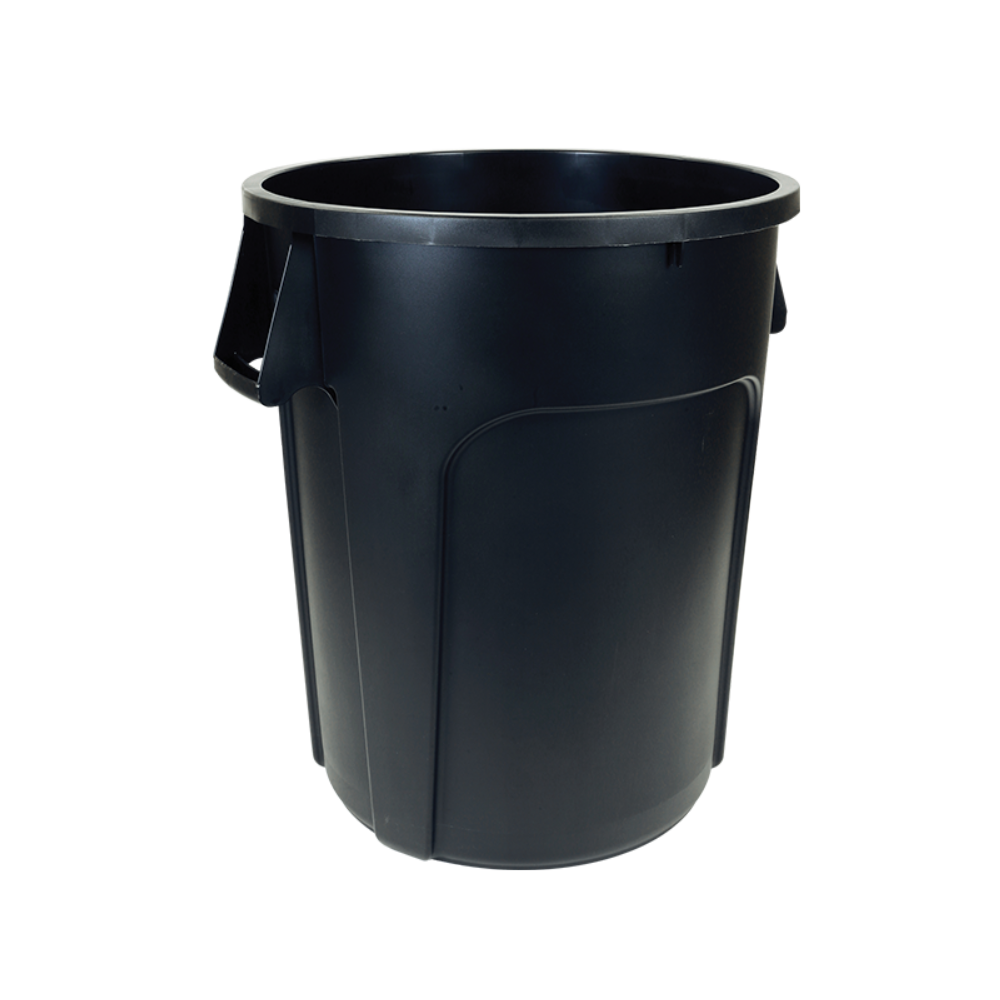 Maxirough Black Container Without Lid, 32 Gallon -- 6 Per Case