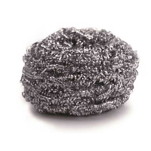 O-cedar Commercial Large Stainless Steel Scrubber, 35 Gram -- 72 Per Case