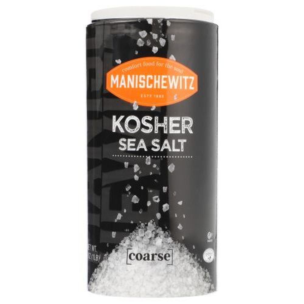 Manischewitz Kosher Sea Salt, 16 Ounce -- 12 Per Case