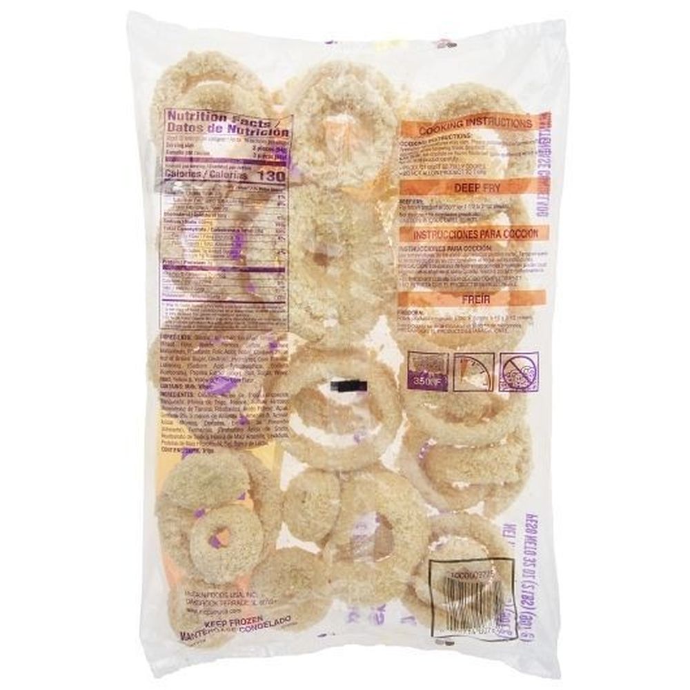 Moore's 3/4 Inch Gourmet Breaded Onion Rings, 2 Pound -- 12 Per Case