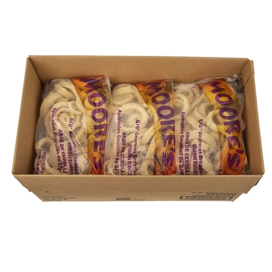 Moore's 5/8 Inch Gourmet Breaded Onion Rings, 2 Pound -- 12 Per Case