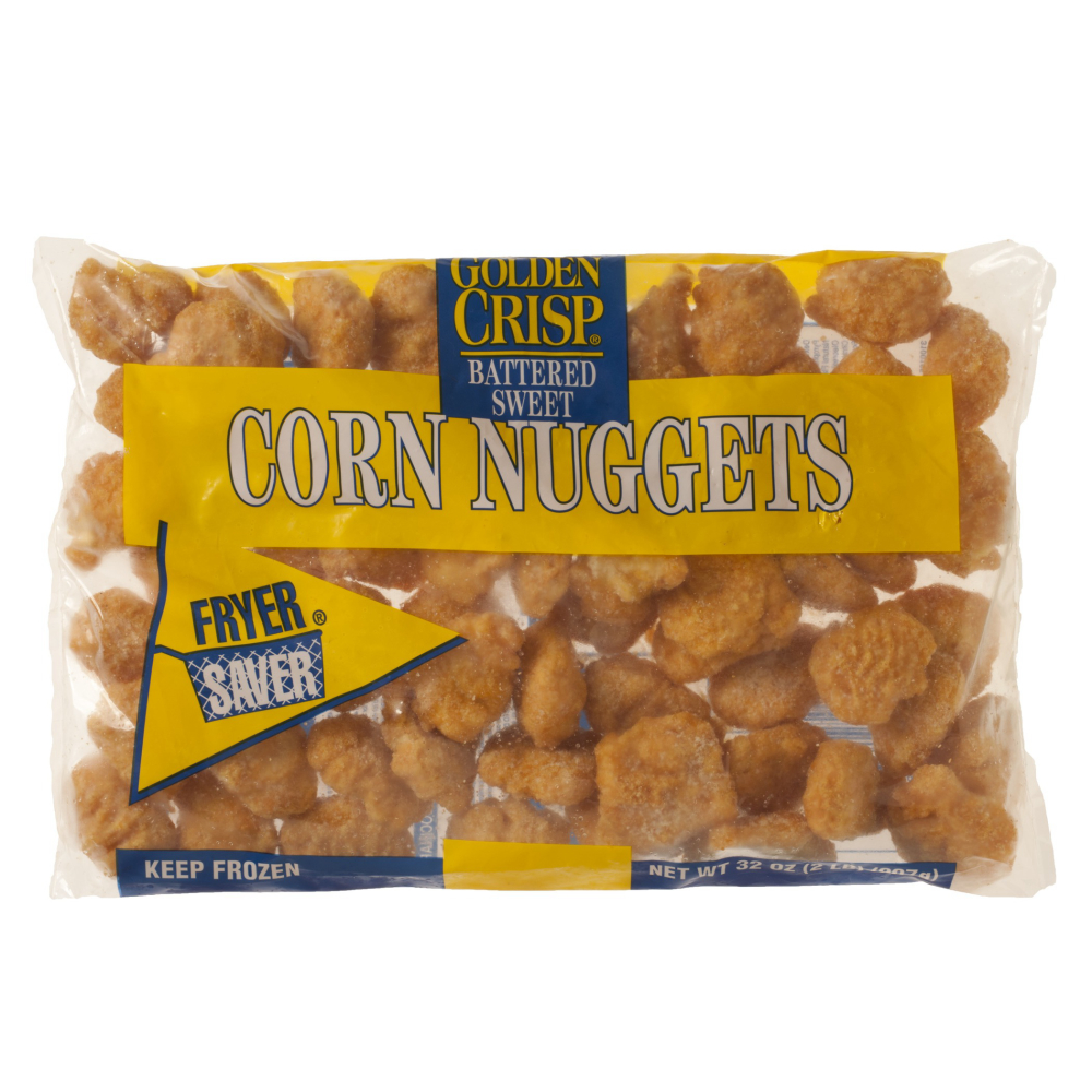 McCain Golden Crisp Fryersaver Battered Sweet Corn Nugget - Appetizer, 2 Pound -- 6 per case.