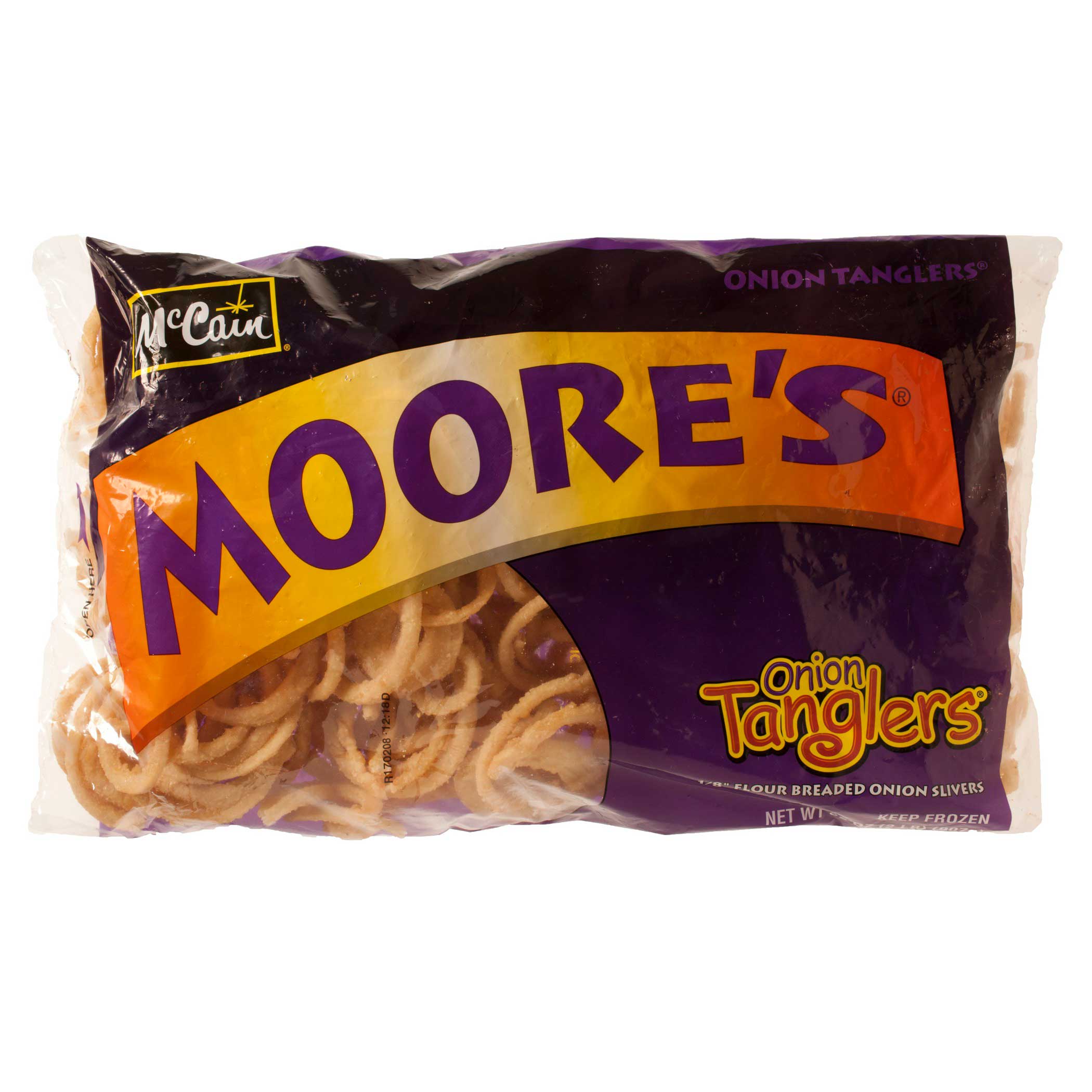 McCain Moores Onion Tanglers Breaded Silvers Case