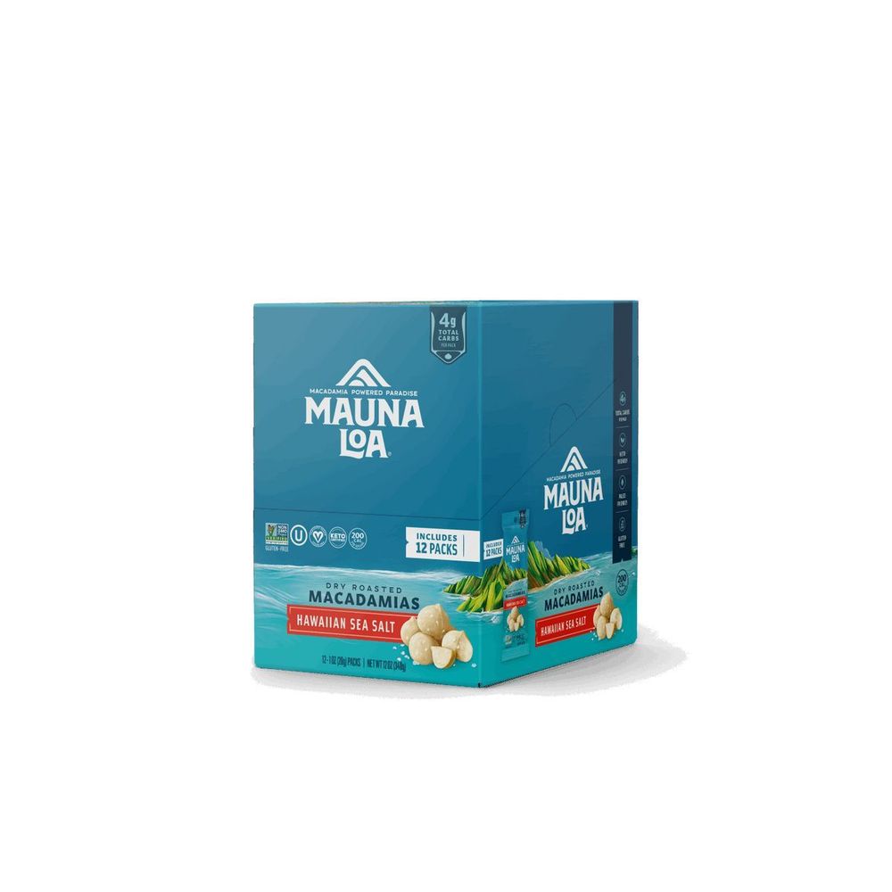 Mauna Loa Dry Roasted Hawaiian Sea Salt Macadamias, 1 Ounce -- 144 Per Case