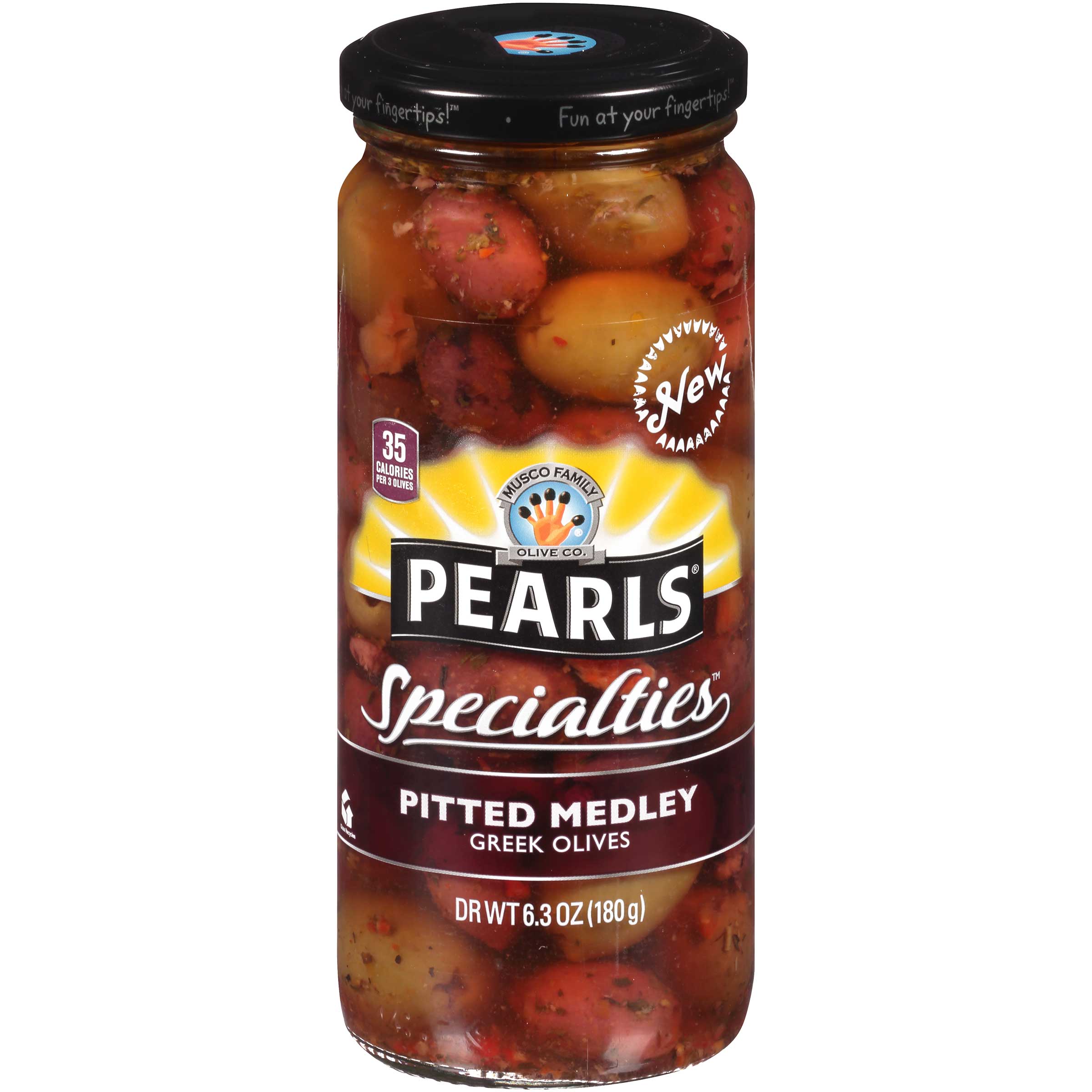 Pearls Specialties Greek Pitted Medley Olives, 6.3 Ounce -- 6 Per Case