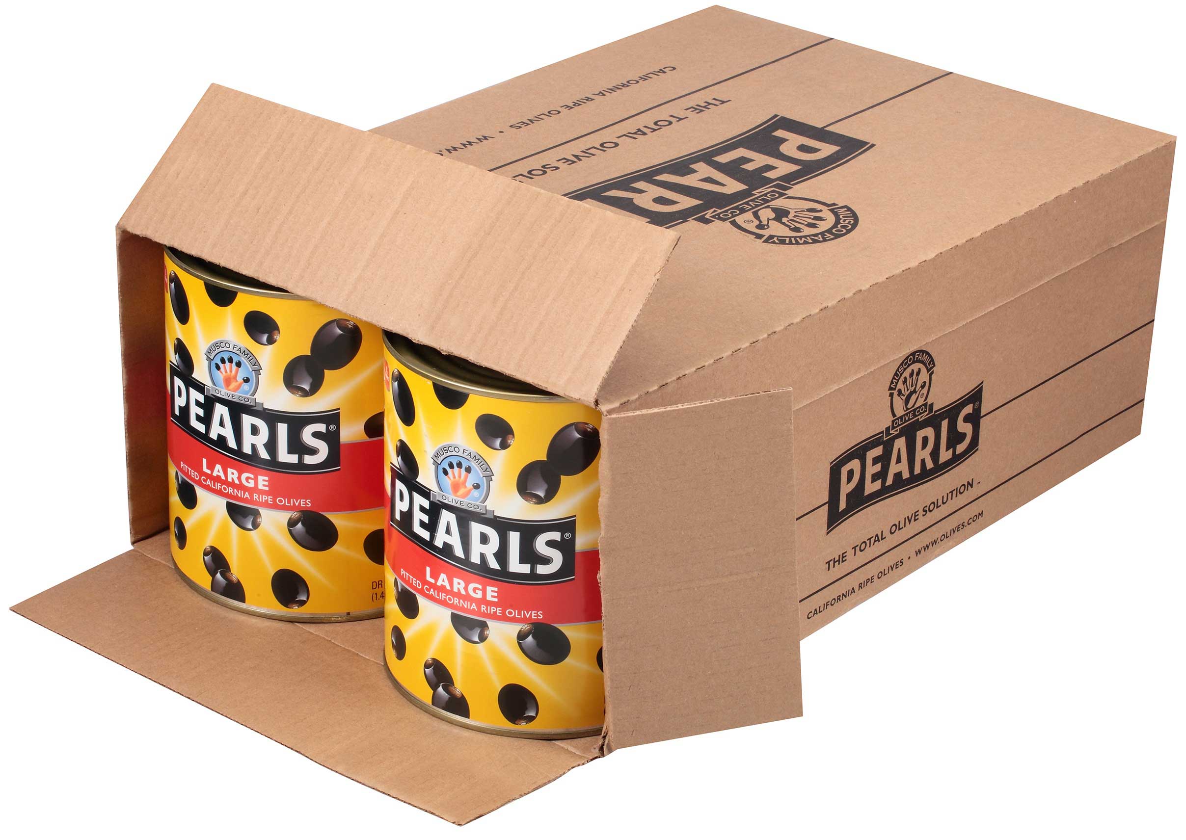 Pearls Large Pitted Ripe Olives, 51 Ounce -- 6 Per Case