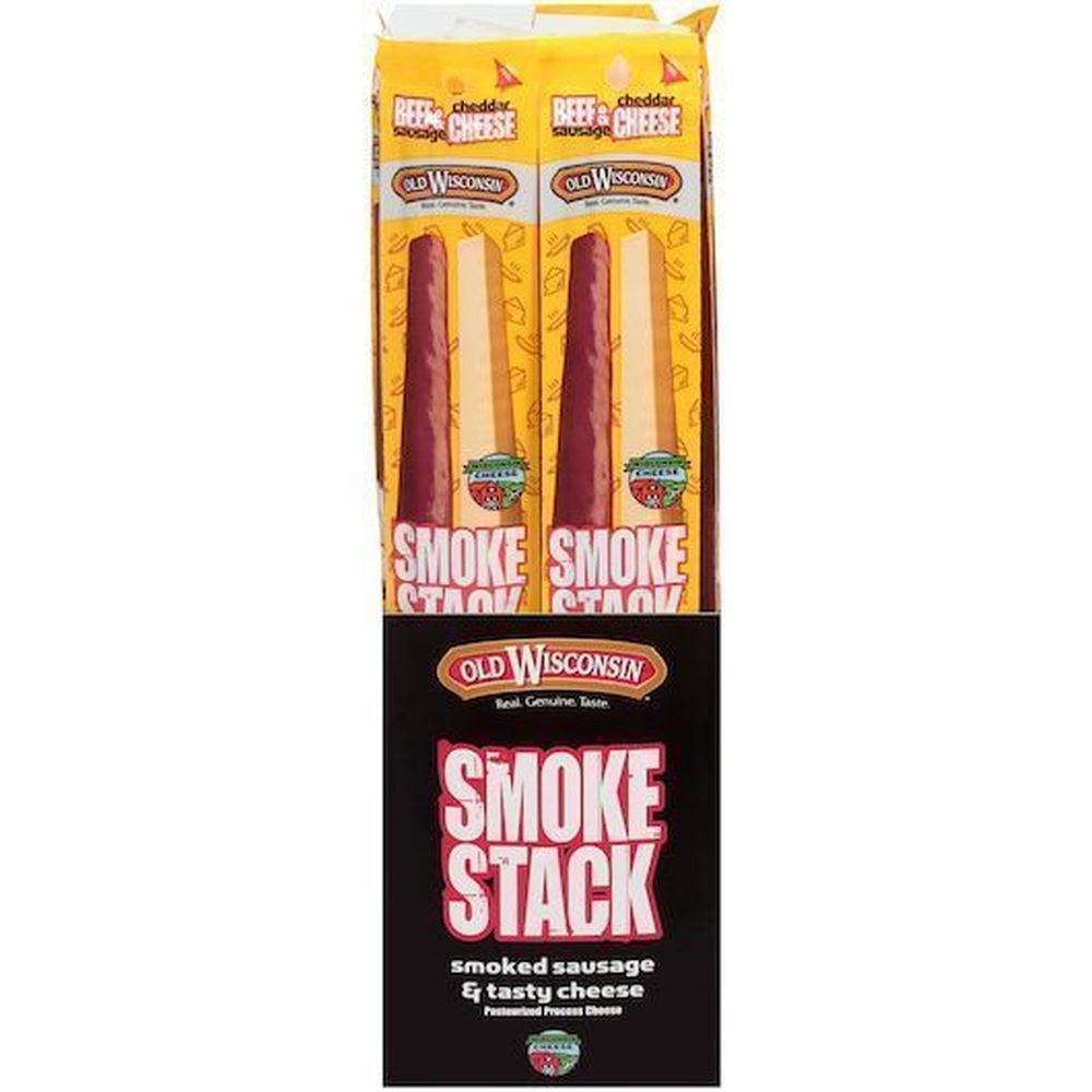 Old Wisconsin Beef/cheddar Smoked Sausage And Cheese, 2.5 Ounce -- 72 Per Case