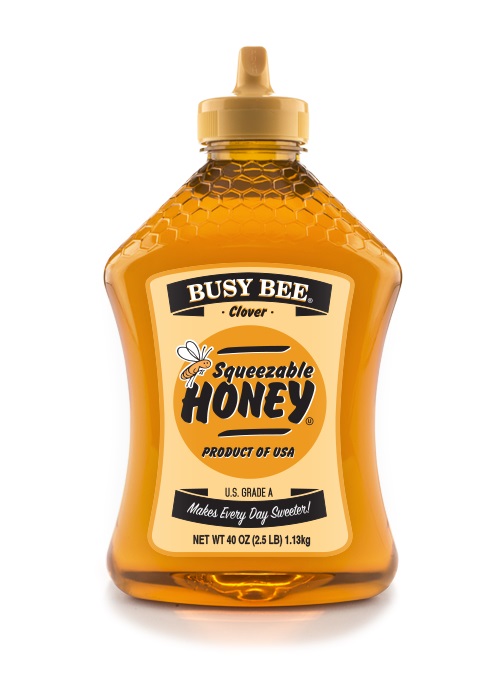 Golden Heritage Foods Busy Bee Clover Honey, 40 Ounce -- 6