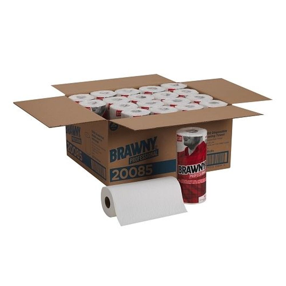 Brawny Professional D300 Disposable Cleaning Towel, 9.3 X 11 Inch -- 20 Rolls Per Case