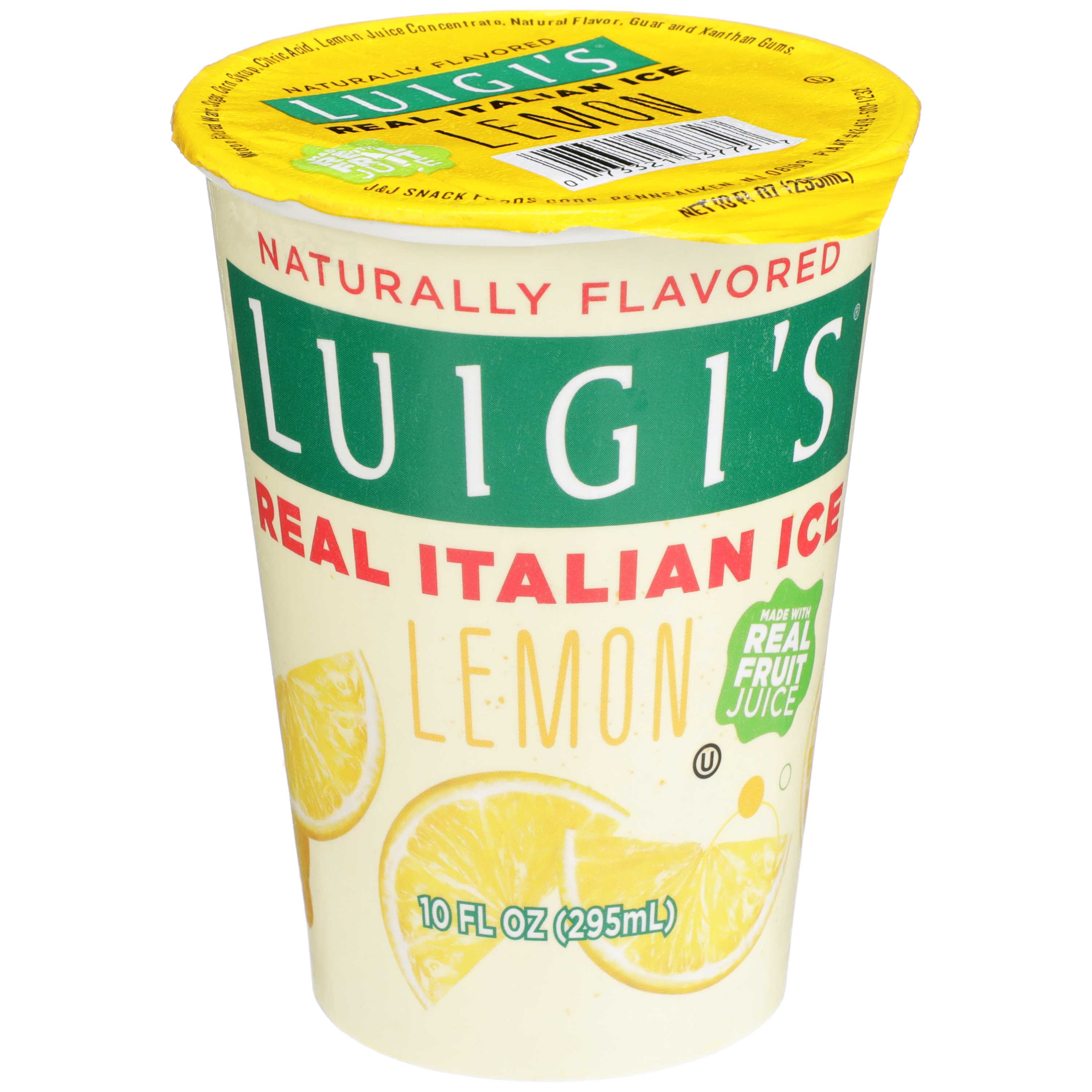Luigis Lemon Real Italian Ice Cup, 10 Ounce -- 12 per case.