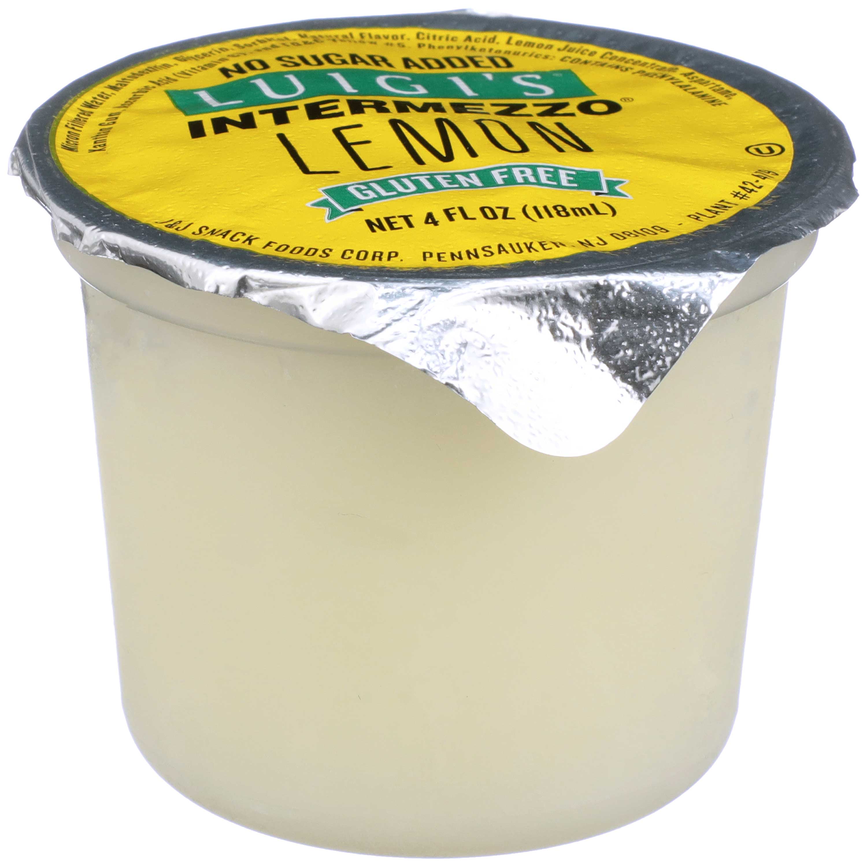 Luigis No Sugar Added Lemon Intermezzo Case | FoodServiceDirect
