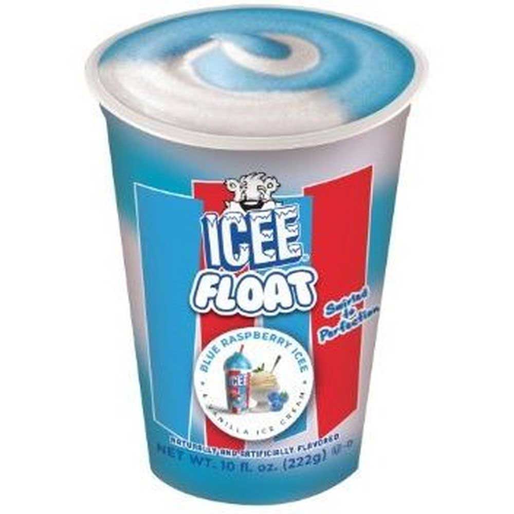ICEE Blue Raspberry Float Cup, 10 Fluid Ounce -- 12 per case.