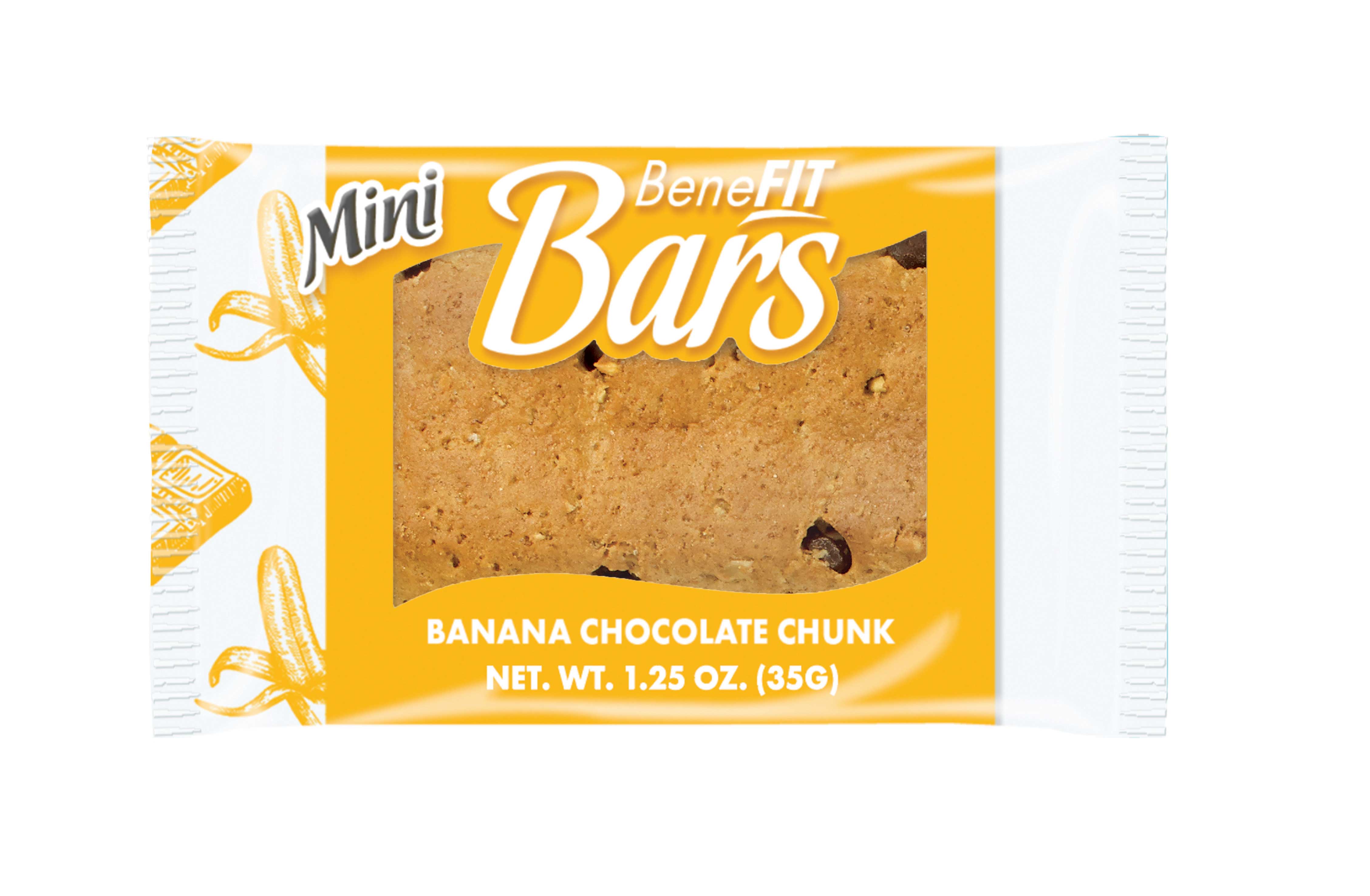 Readi Bake Whole Grain Banana Chocolate Chunk Mini Bar, 1.25 Ounce -- 96 per case.