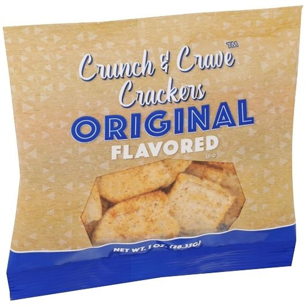 Crunch & Crave Original Crackers, 1 Ounce -- 160 Per Case