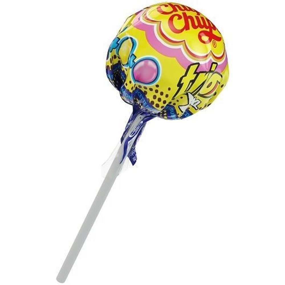 Chupa Chups 4 Fruity Flavors Xxl Trio 3-in-1 Lollipops, Display