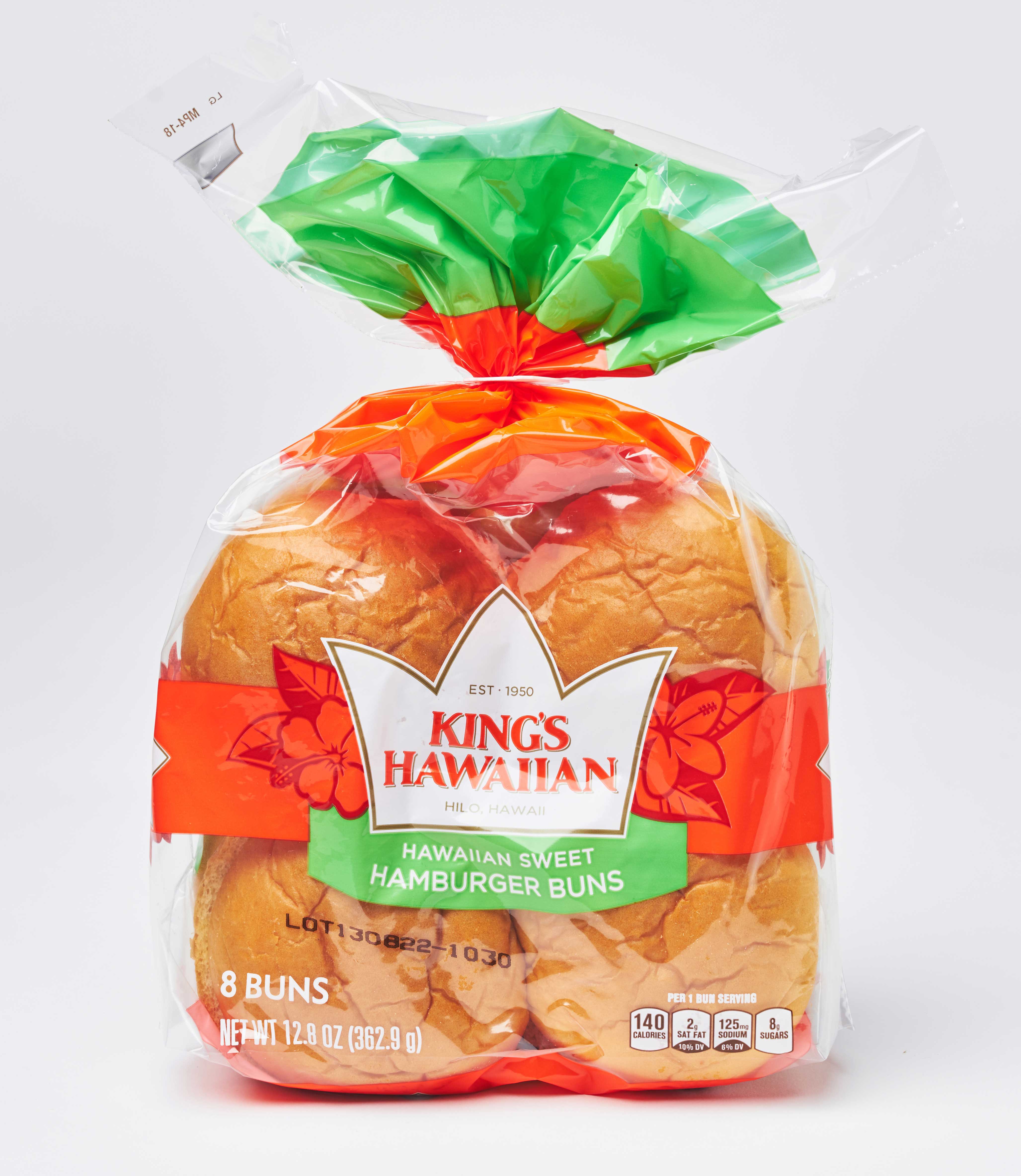 Kings Hawaiian Sweet Hamburger Buns, 12.8 Ounce -- 12 per