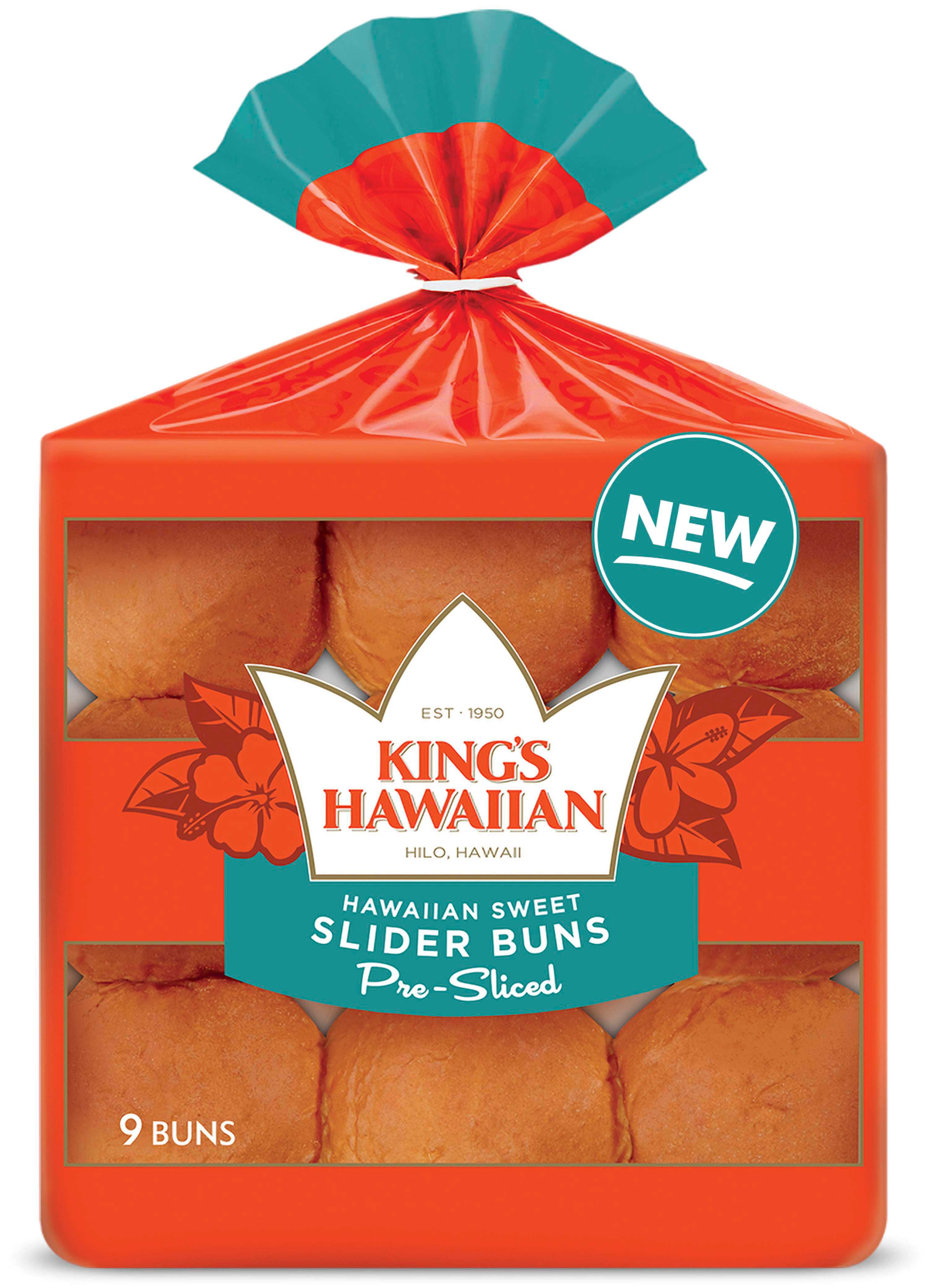 King's Hawaiian Original Sweet Pre Sliced Slider Buns, 10 Ounce -- 12 Per Case