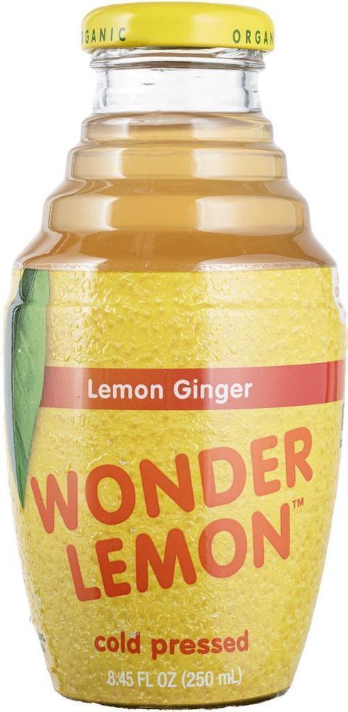 Wonder Lemon Lemon Ginger Cold Pressed Juice, 8.45 Fluid Ounce -- 6 Per Case