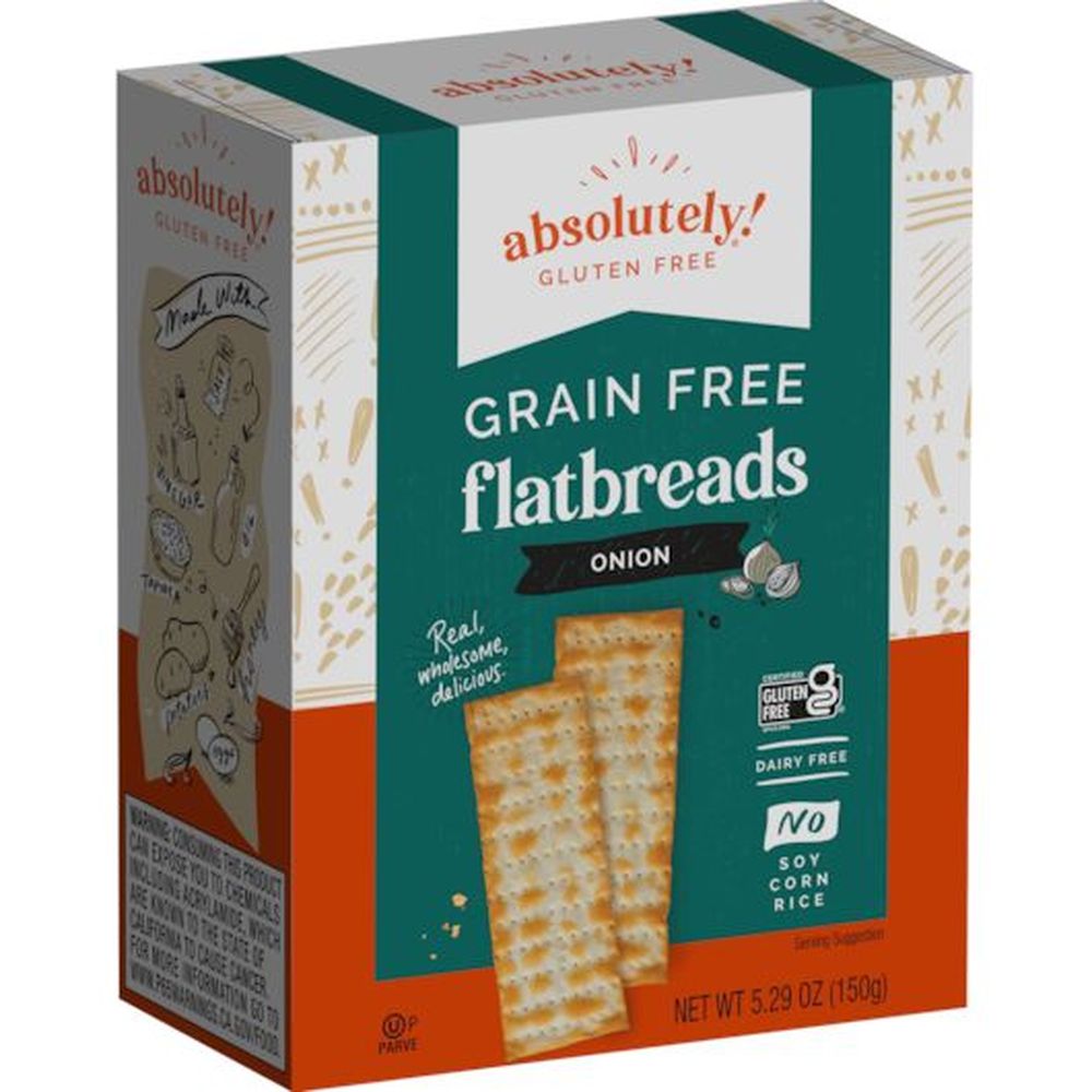 Absolutely Gluten Free Onion Flatbreads, 5.29 Ounce -- 12 Per Case